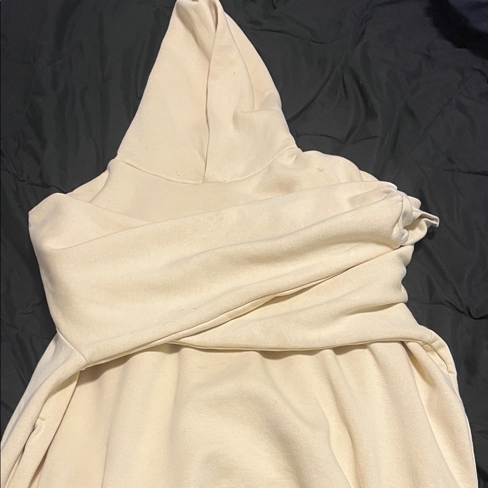 Zara Cream Hooded Wrap